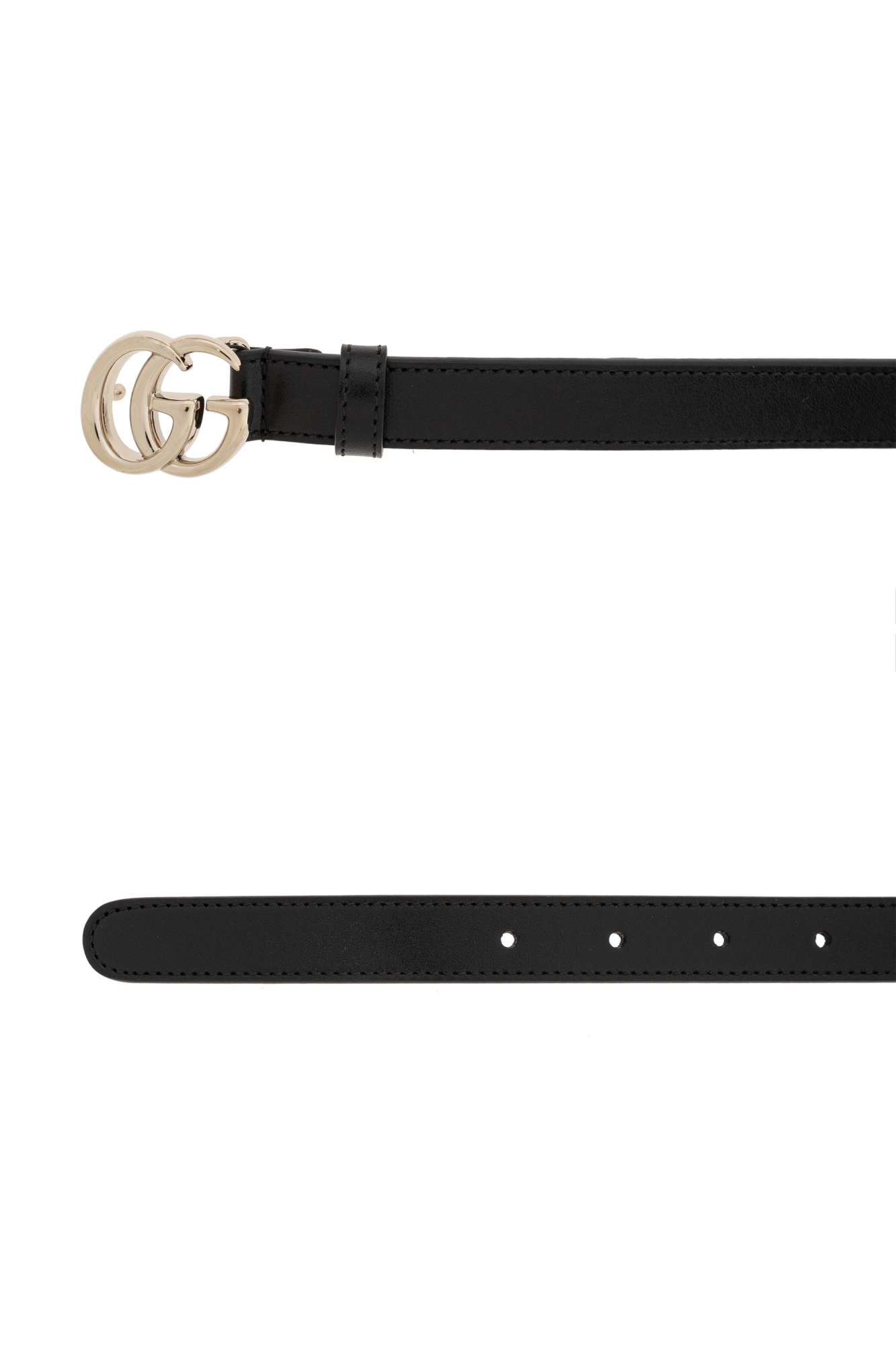 Double g black gucci belt on sale